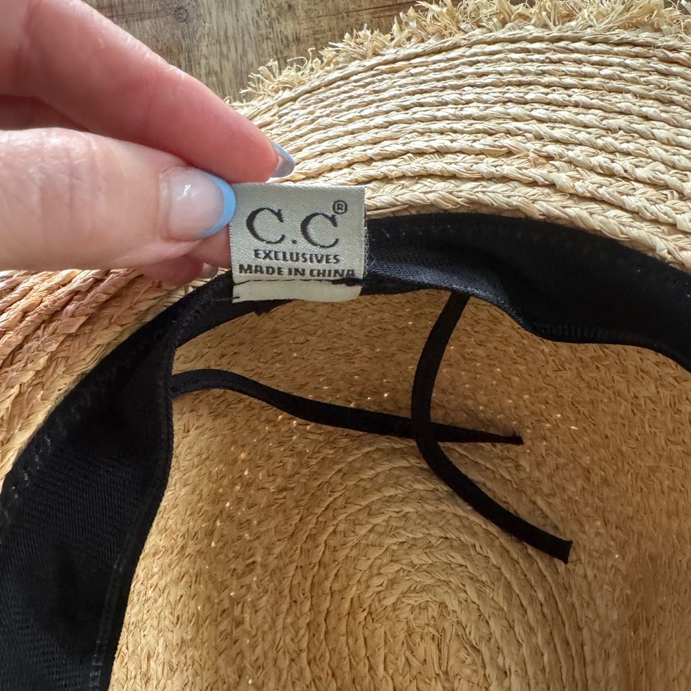 C.C Tan Straw Hat - Picture 4 of 7